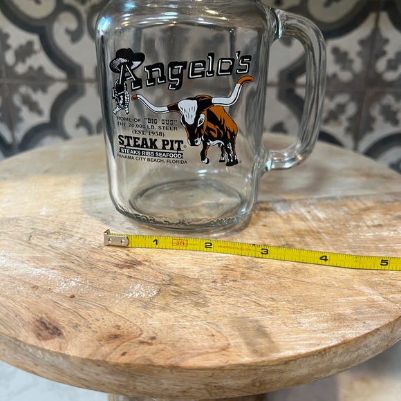 ANGELO’S STEAK PIT MASON JAR MUG WITH LID - Picture 4 of 4